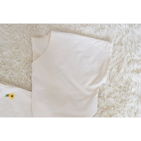 Vintage 80s Handmade Sunflower Muumuu Dress - Picture 9 of 10